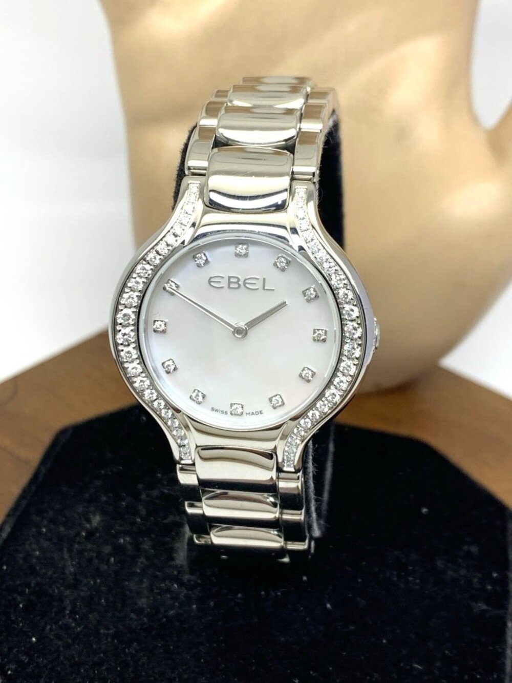 Ebel Women's Watch Swiss Quartz Mother of Pearl Diamond Stainless Steel 30mm
